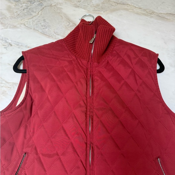 Loro Piana Vintage Red Quilted Vest - Size 44 - Picture 4 of 8